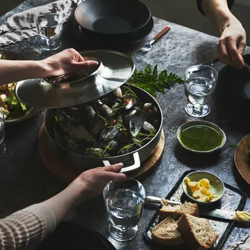 Casseruola in acciaio inox con coperchio Norden 28 cm - 28 cm - Fiskars