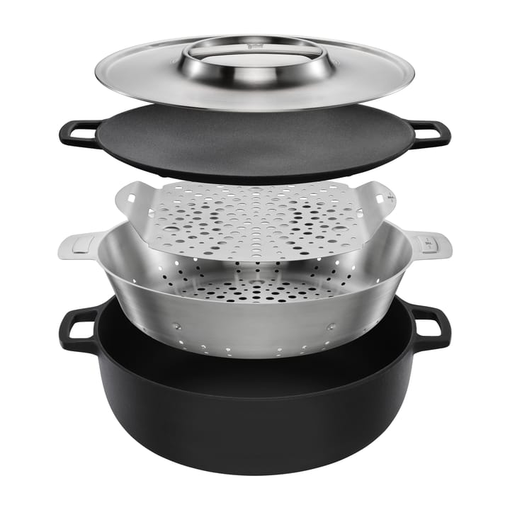 Casseruola Norden Grill Chef in ghisa e acciaio inossidabile - Ø 30 cm - Fiskars