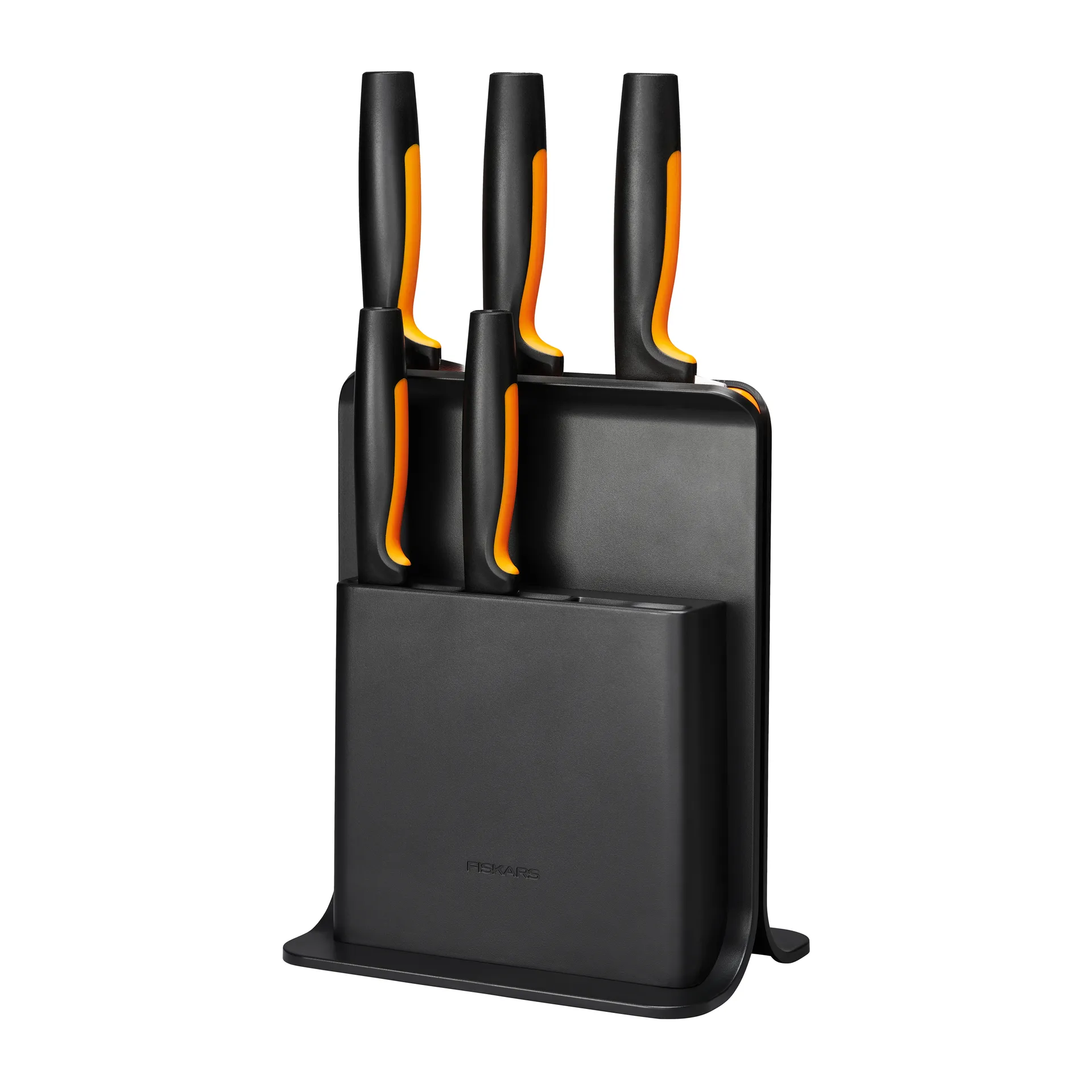 Ceppo per coltelli in plastica Functional Form con 5 coltelli, 6 pezzi Fiskars