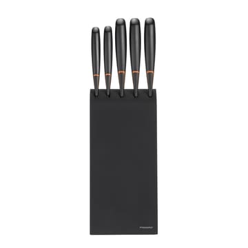 Ceppo portacoltelli Edge con 5 coltelli - nero - Fiskars