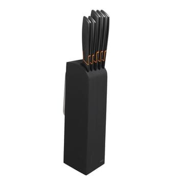 Ceppo portacoltelli Edge con 5 coltelli - nero - Fiskars