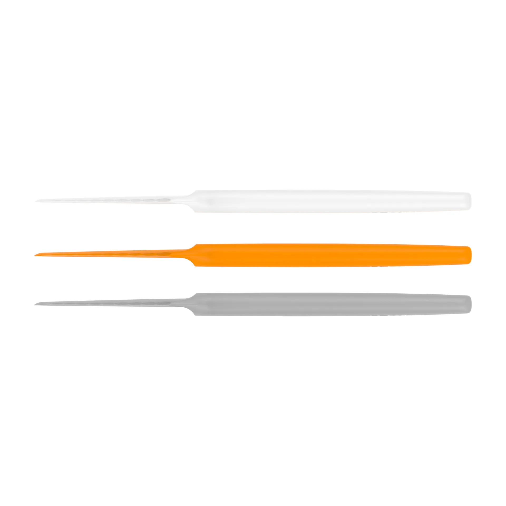 Coltello da burro Functional Form confezione da 3, grigio-arancione-bianco Fiskars