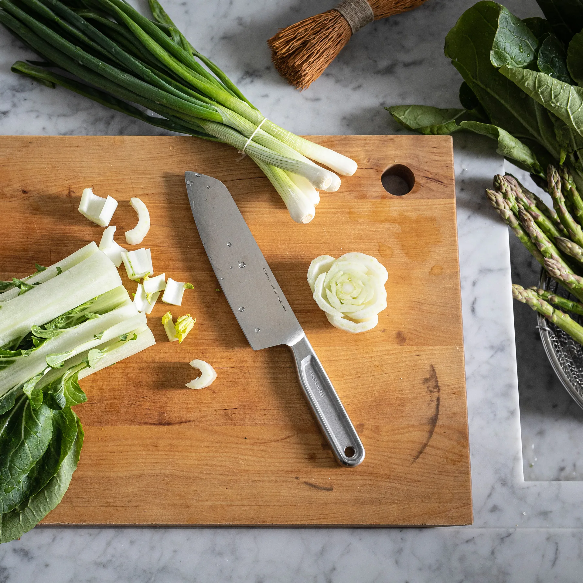 Coltello Santoku All Steel, 17 cm Fiskars