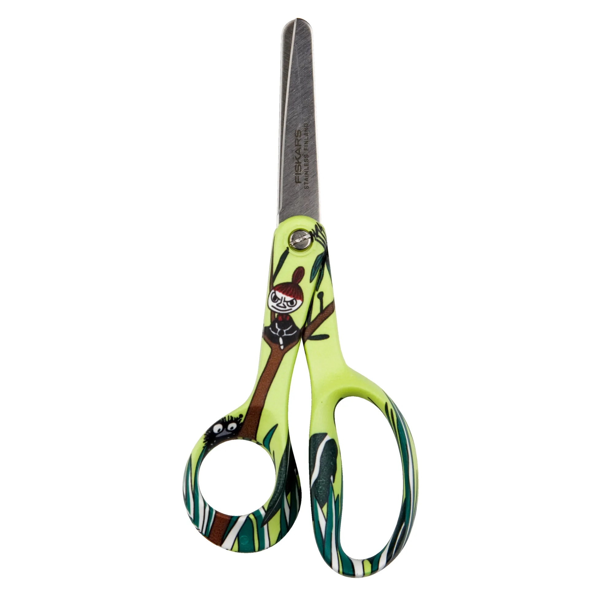 Forbici per bambini Little My, mano sinistra, verde Fiskars