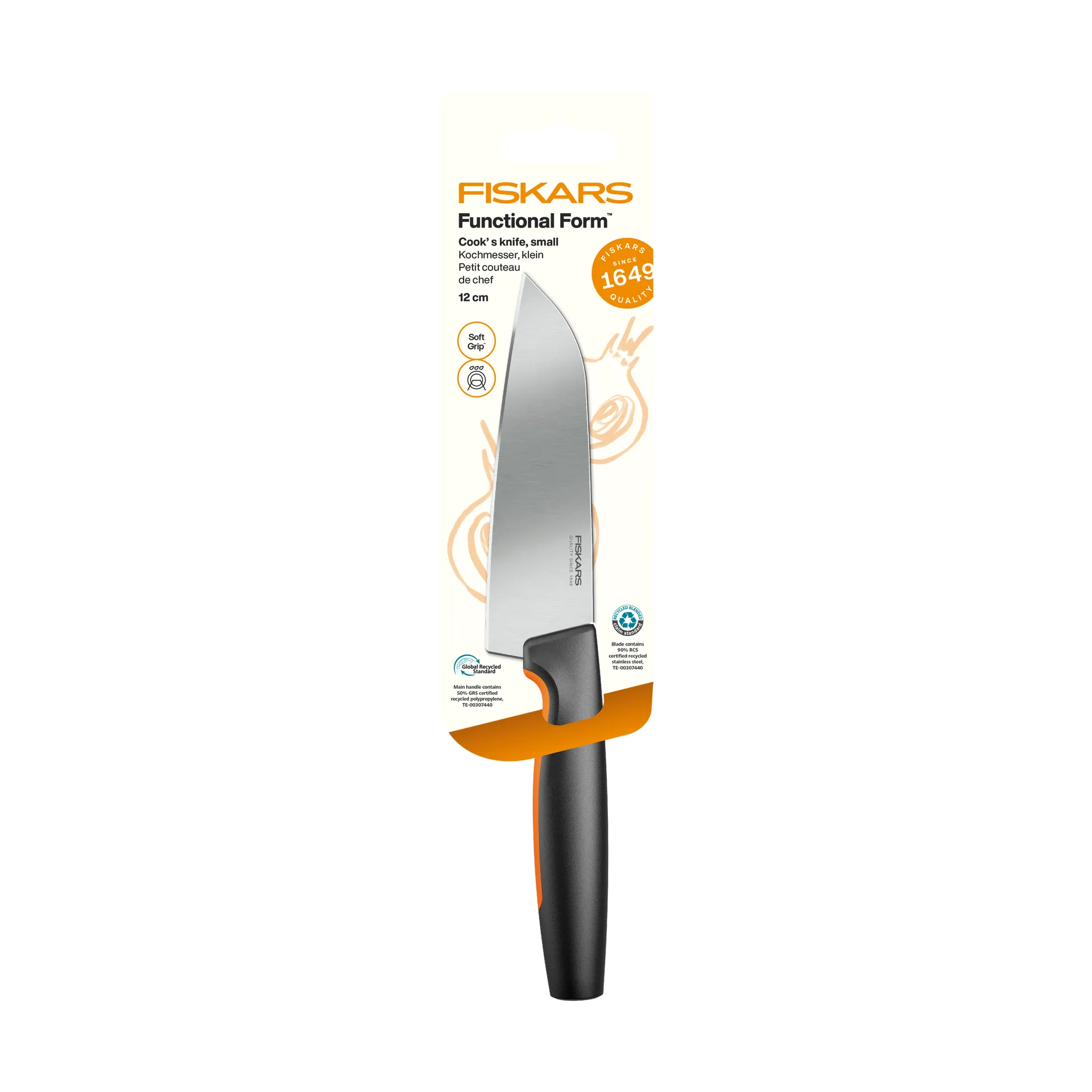 Functional Form coltello da chef, Piccolo, in acciaio inox Fiskars