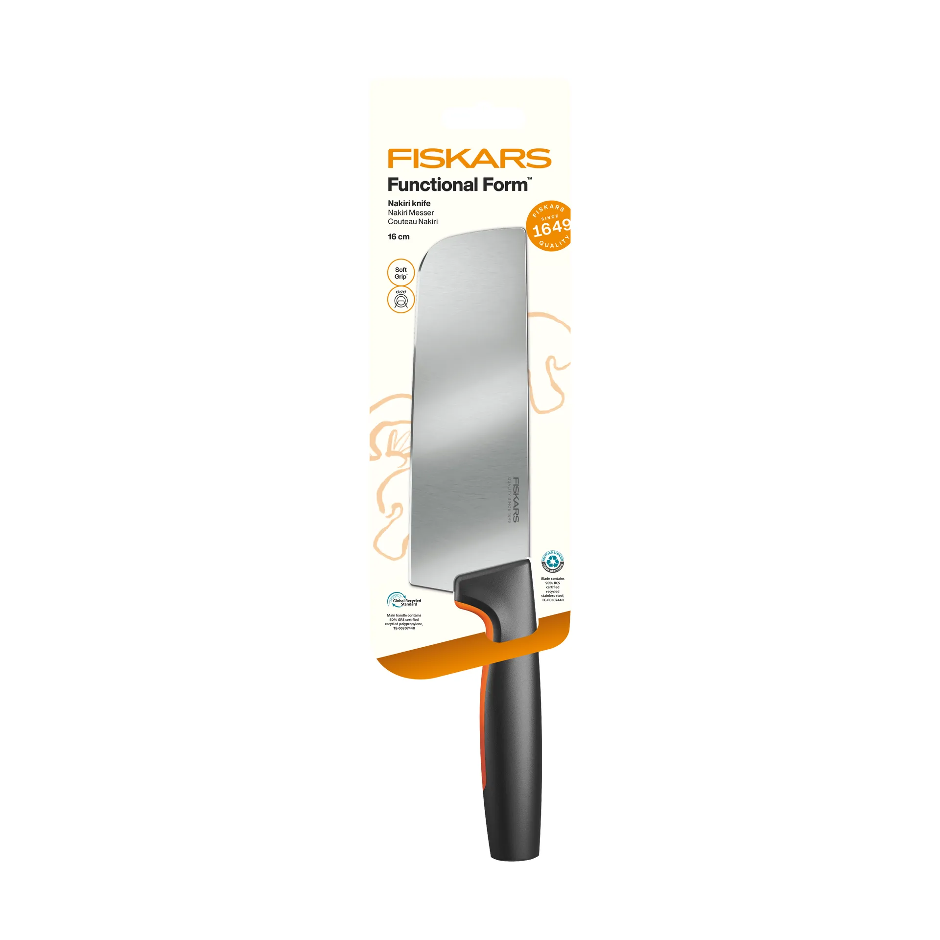 Functional Form coltello nakiri, Acciaio inossidabile Fiskars