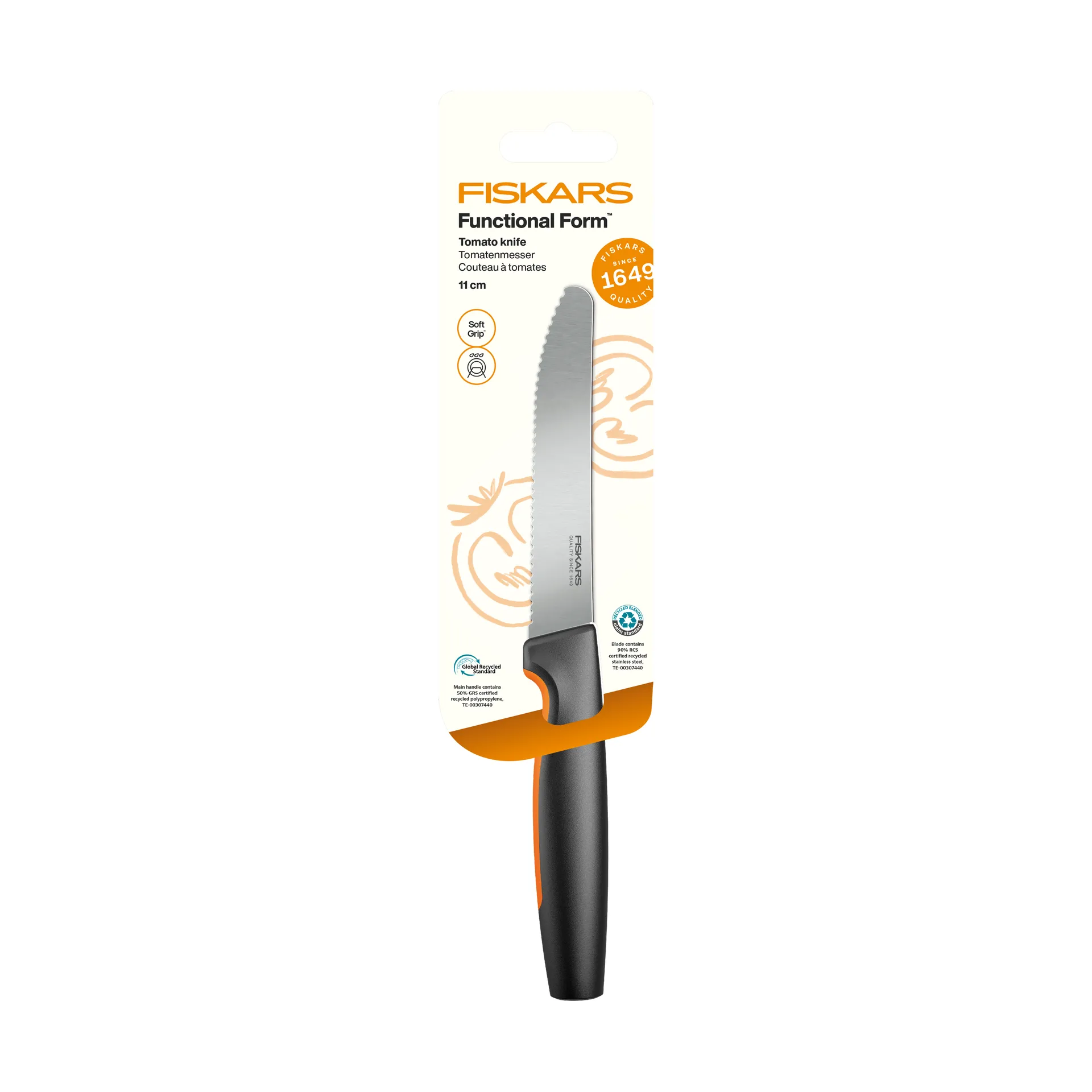 Functional Form coltello per pomodori, Acciaio inossidabile Fiskars