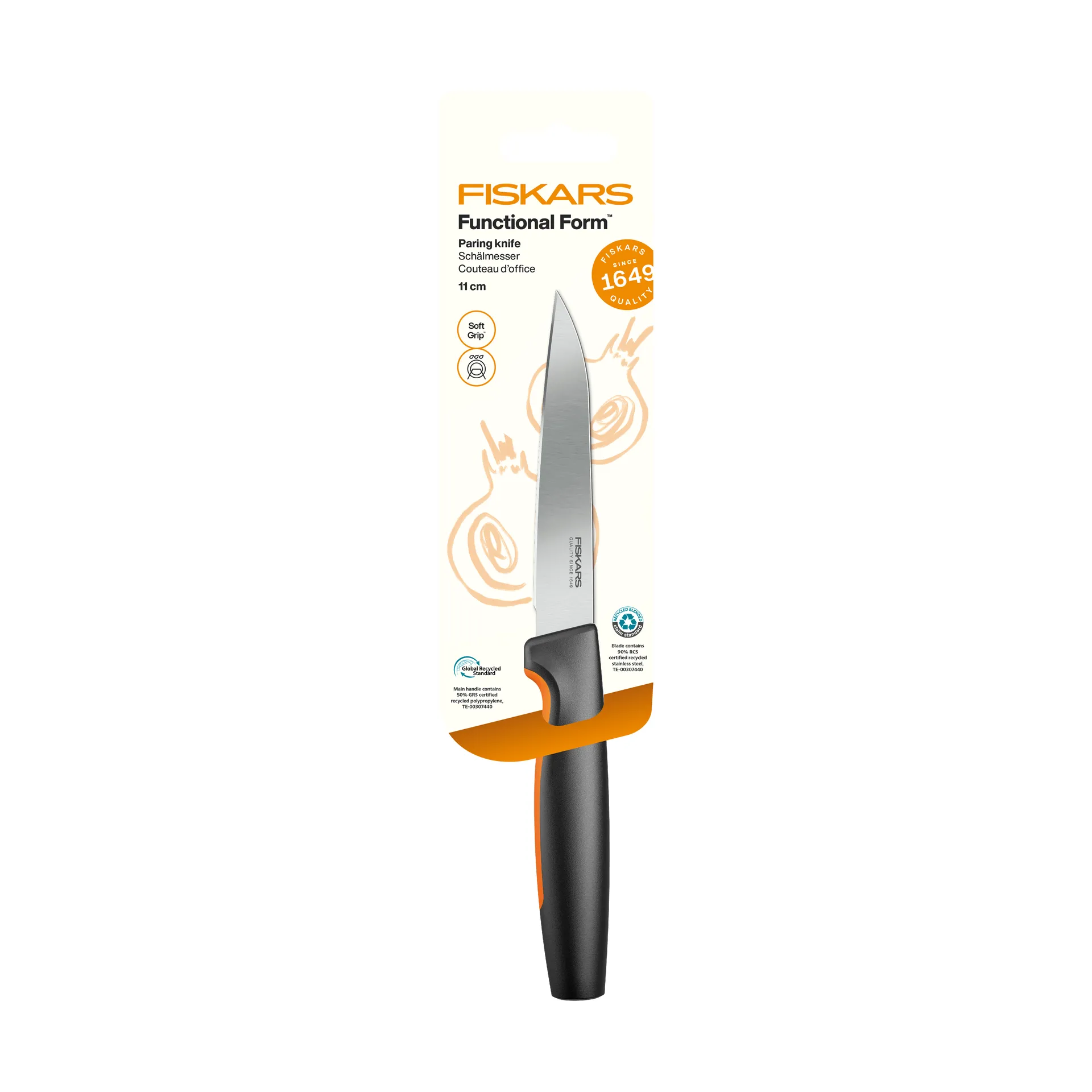 Functional Form coltello per verdure, Acciaio inossidabile Fiskars