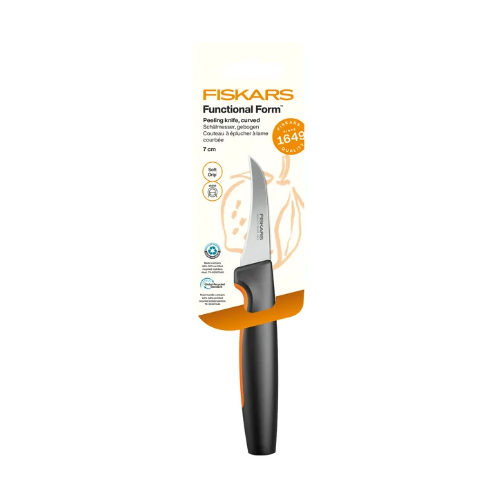 Functional Form coltello spelucchino - Acciaio inox, lama curva - Fiskars