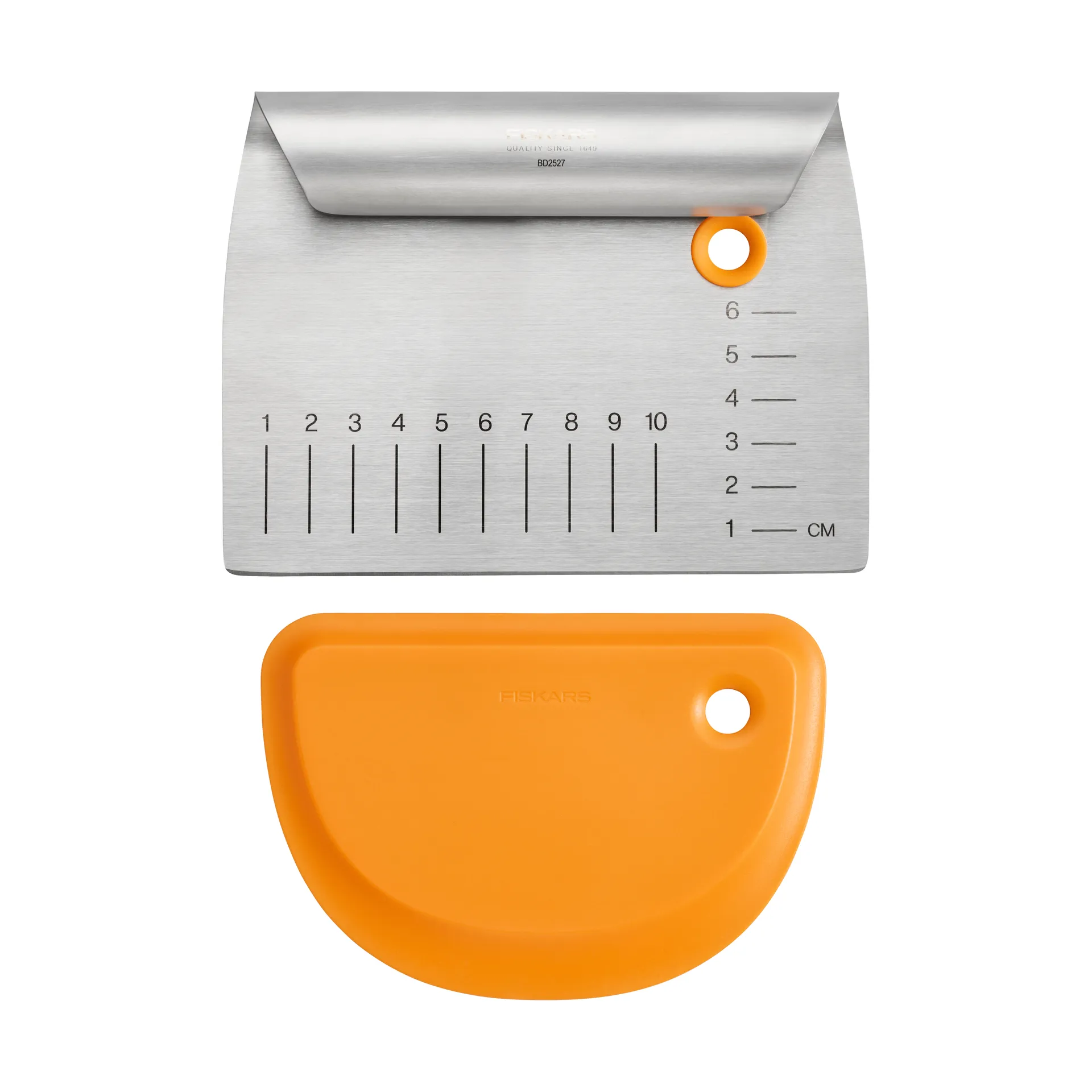 Functional Form spatola per impasti, Metallo-silicone, 2 pezzi Fiskars