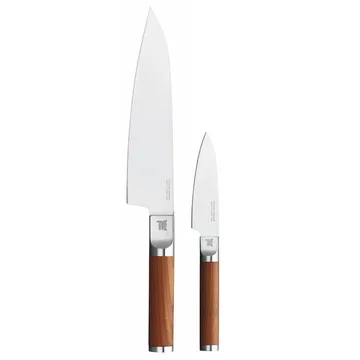Norden coltello da chef + coltello per verdure set di coltelli 2 pezzi - Acciaio inossidabile-betulla - Fiskars