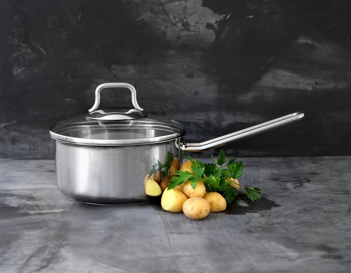 Set pentole e casseruole Fiskars con coperchio in vetro 3 pezzi, Acciaio inossidabile Fiskars