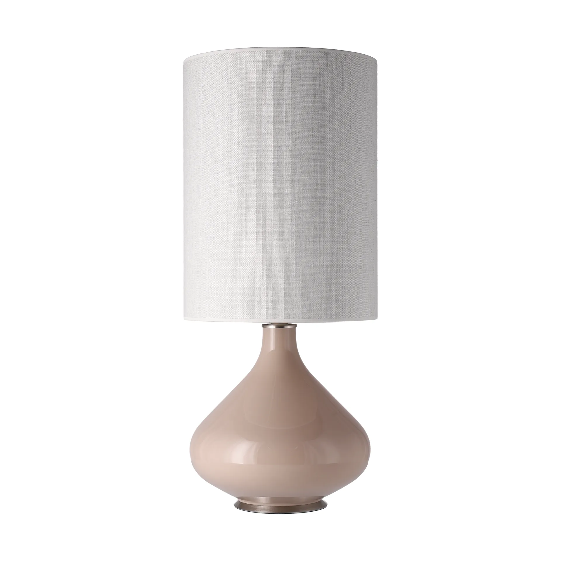 Lampada da tavolo Flavia con base beige, Babel Beige L Flavia Lamps