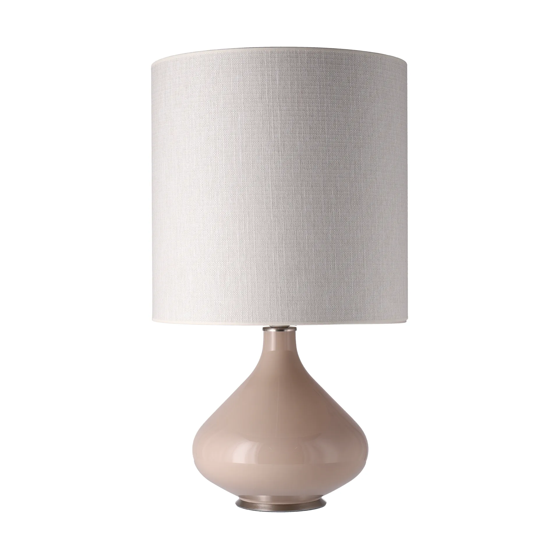 Lampada da tavolo Flavia con base beige, Babel Beige M Flavia Lamps