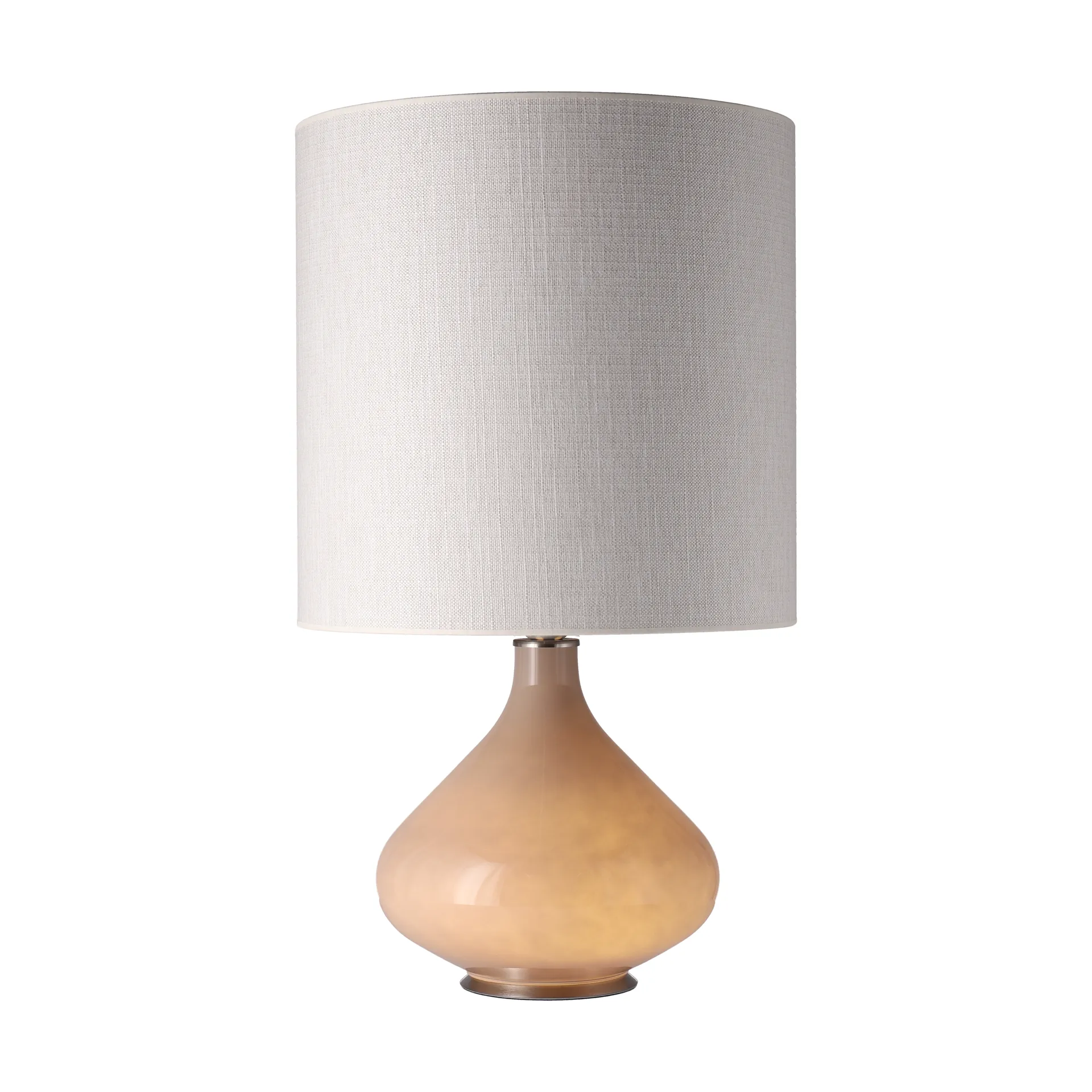 Lampada da tavolo Flavia con base beige, Babel Beige M Flavia Lamps