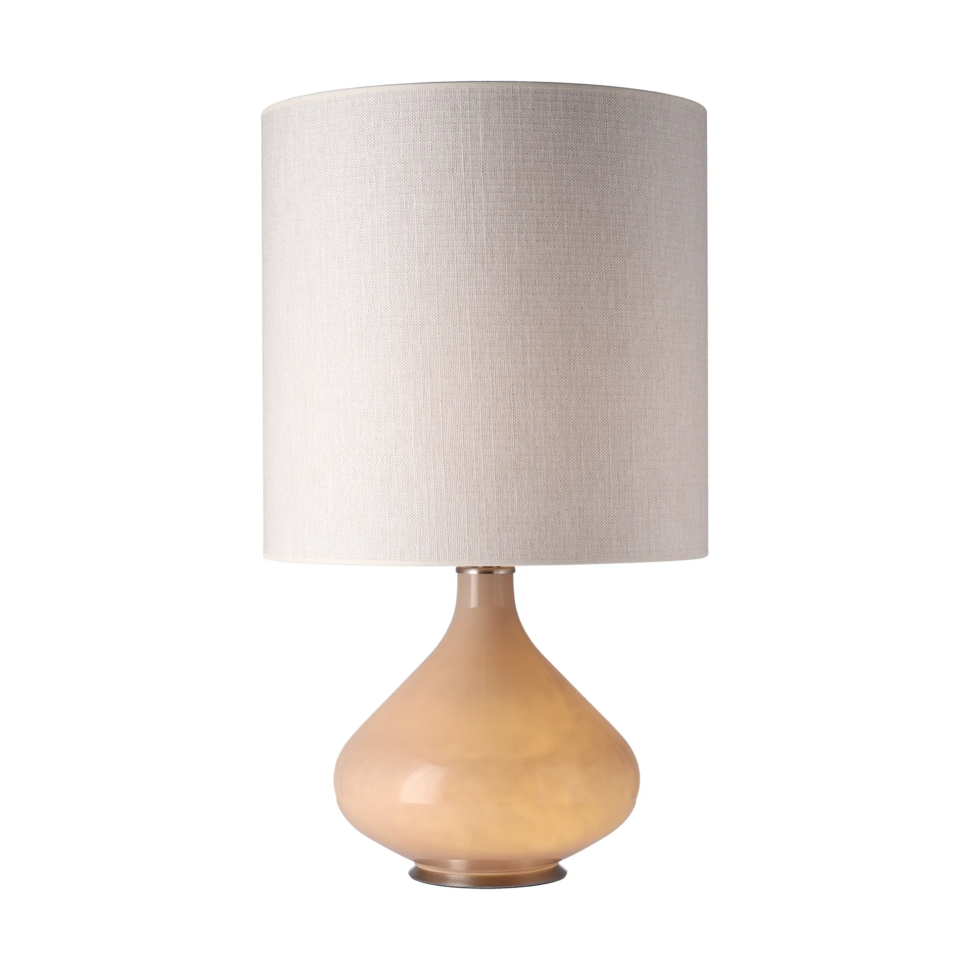 Lampada da tavolo Flavia con base beige, Babel Beige M Flavia Lamps