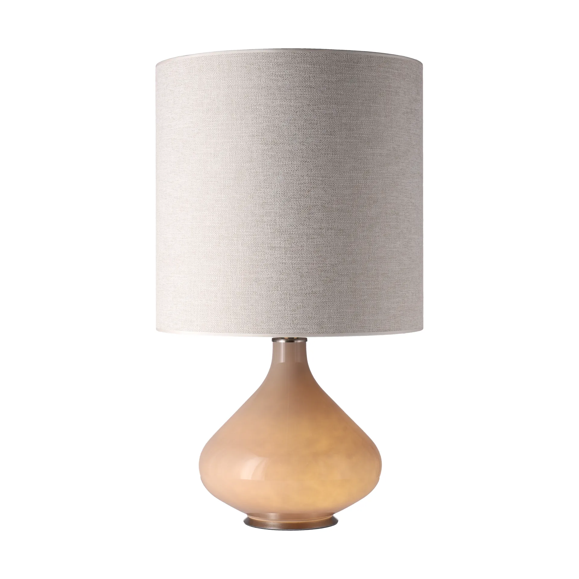 Lampada da tavolo Flavia con base beige, London Beige M Flavia Lamps
