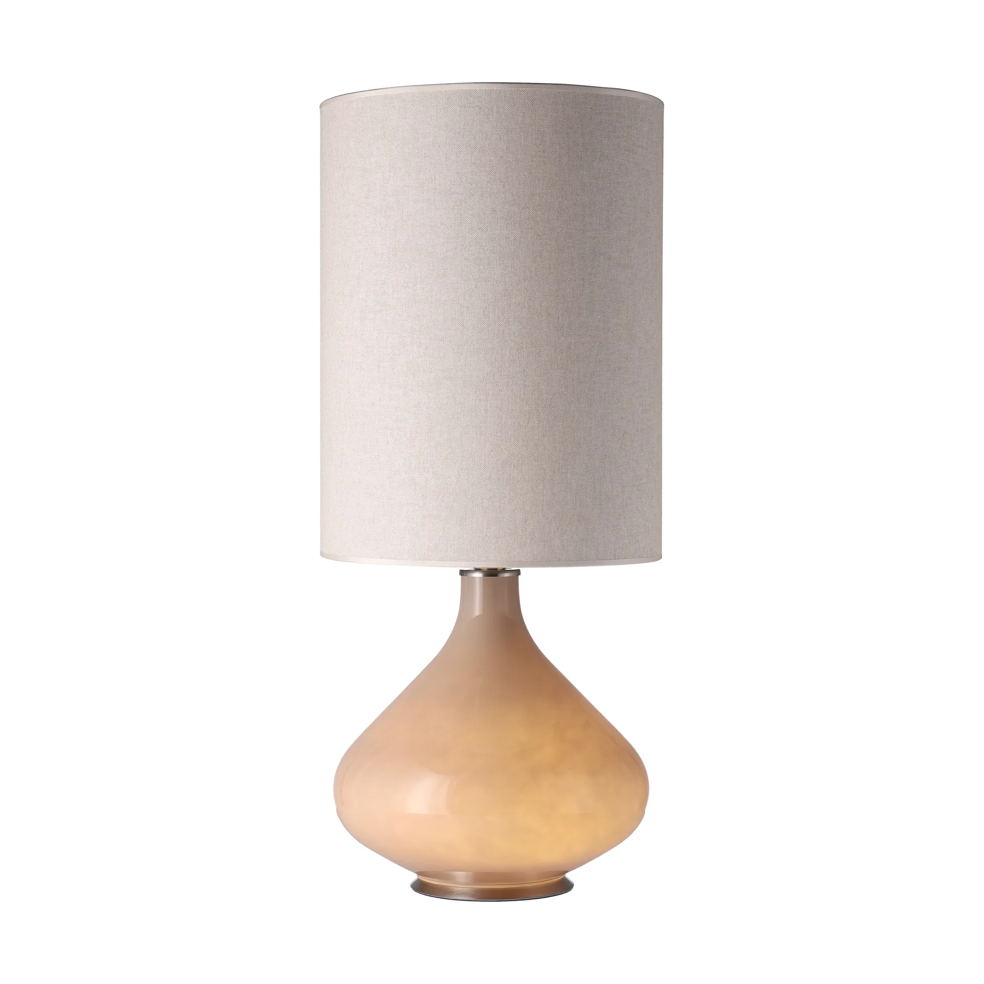 Lampada da tavolo Flavia con base beige, Milano Tostado L Flavia Lamps