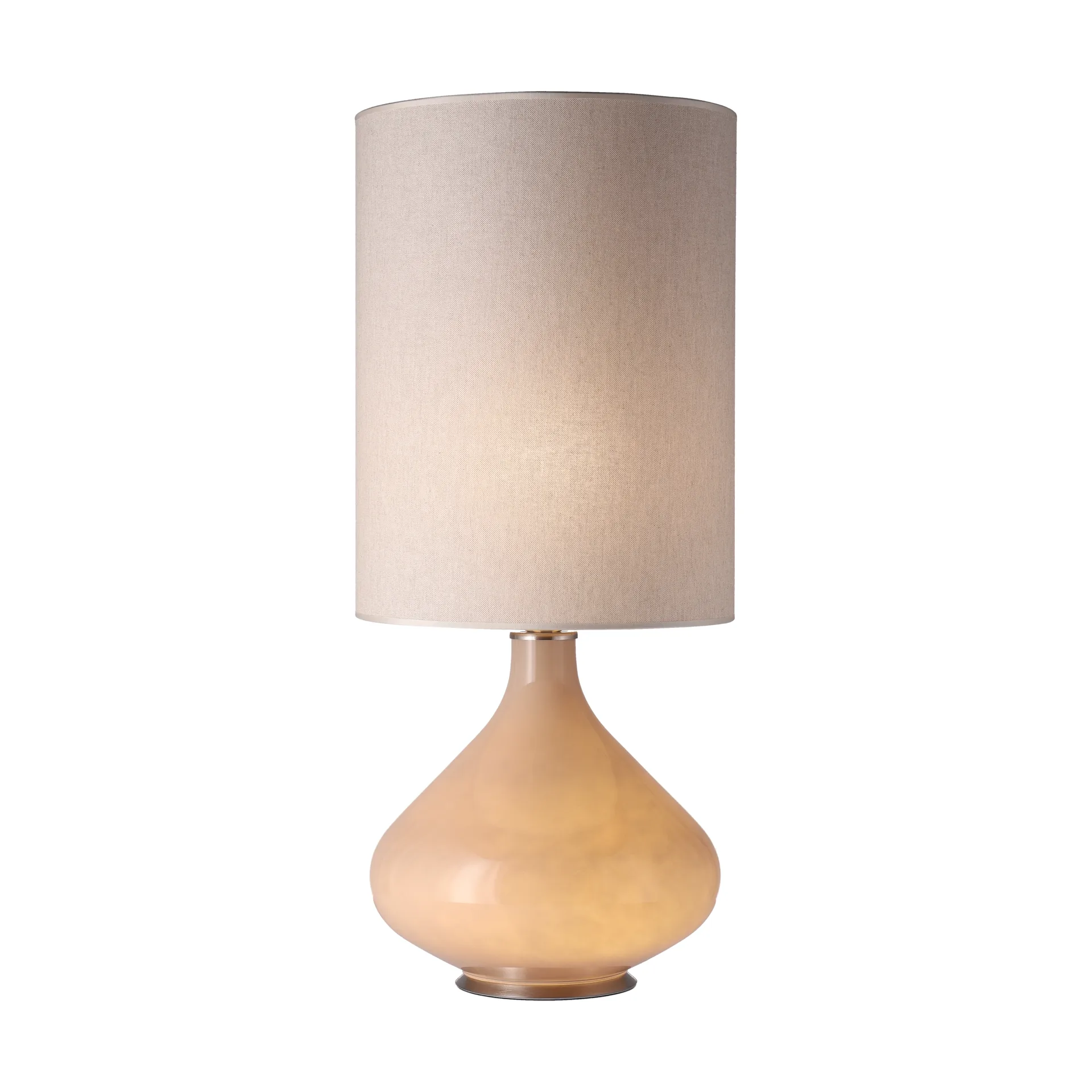 Lampada da tavolo Flavia con base beige, Milano Tostado L Flavia Lamps