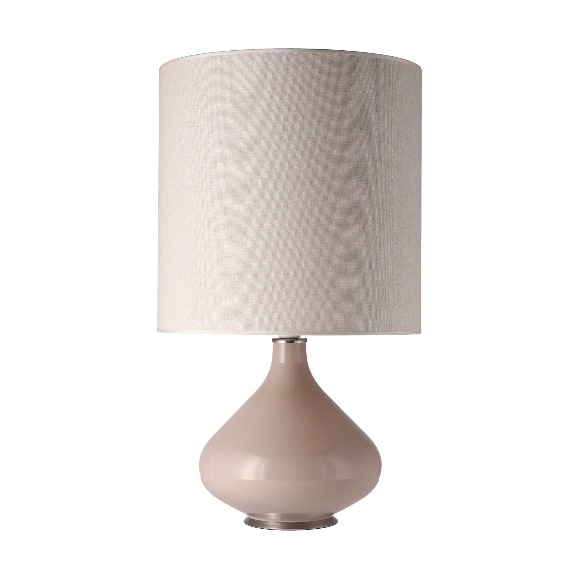 Lampada da tavolo Flavia con base beige, Milano Tostado M Flavia Lamps