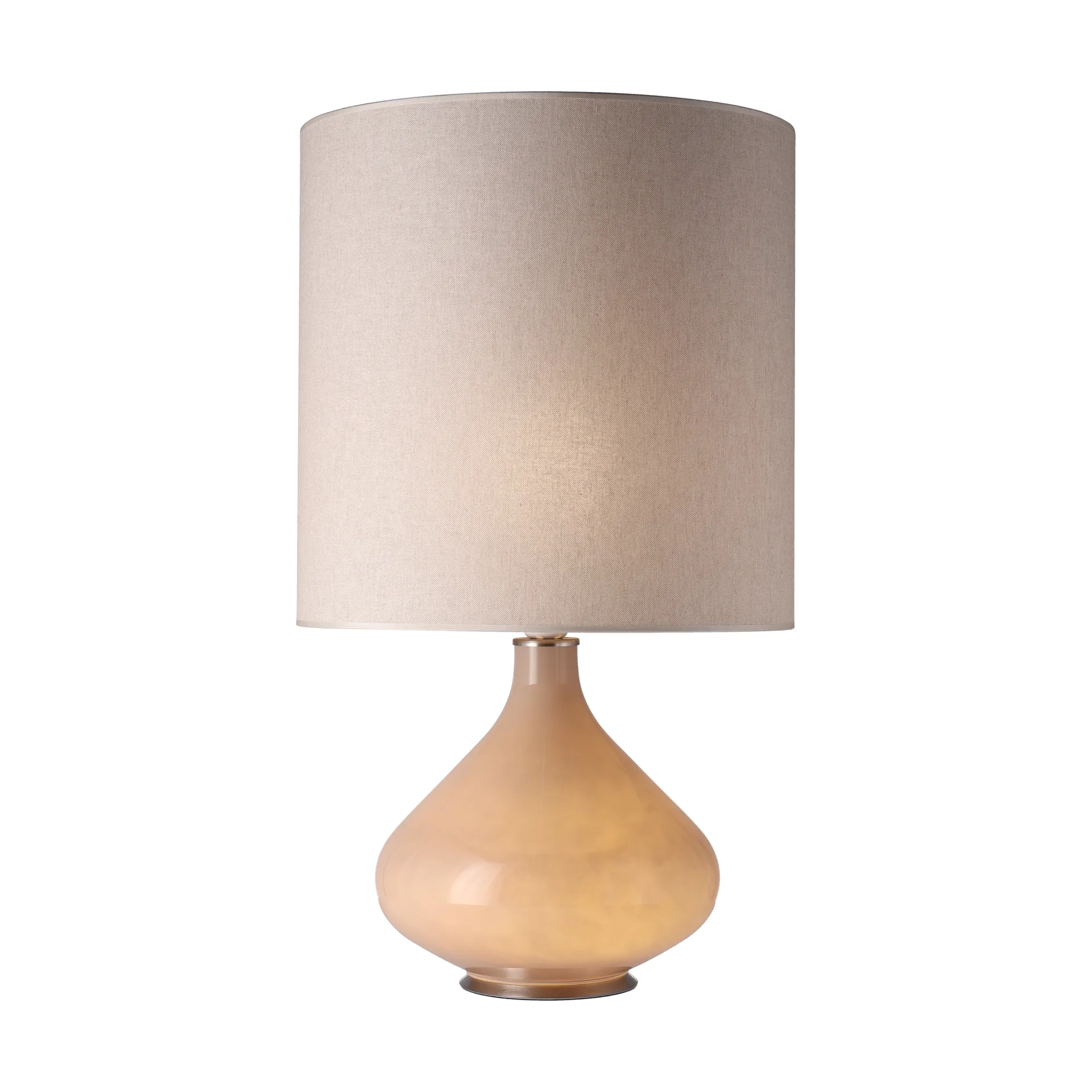 Lampada da tavolo Flavia con base beige, Milano Tostado M Flavia Lamps