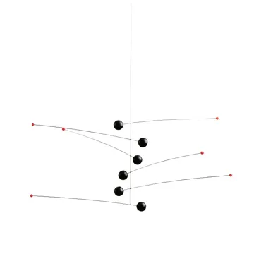 Giostrina Futura - nero-rosso - Flensted Mobiles