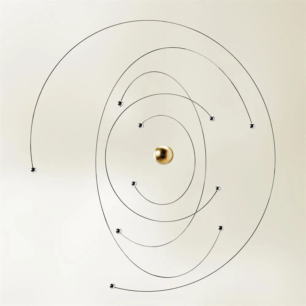 Giostrina Niels Bohr Atom Model, multicolore Flensted Mobiles