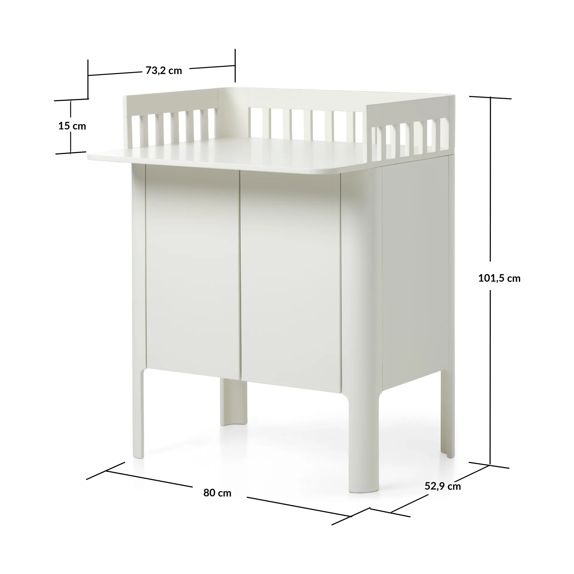 Fasciatoio Nova 80x101 cm, Crema FLEXA