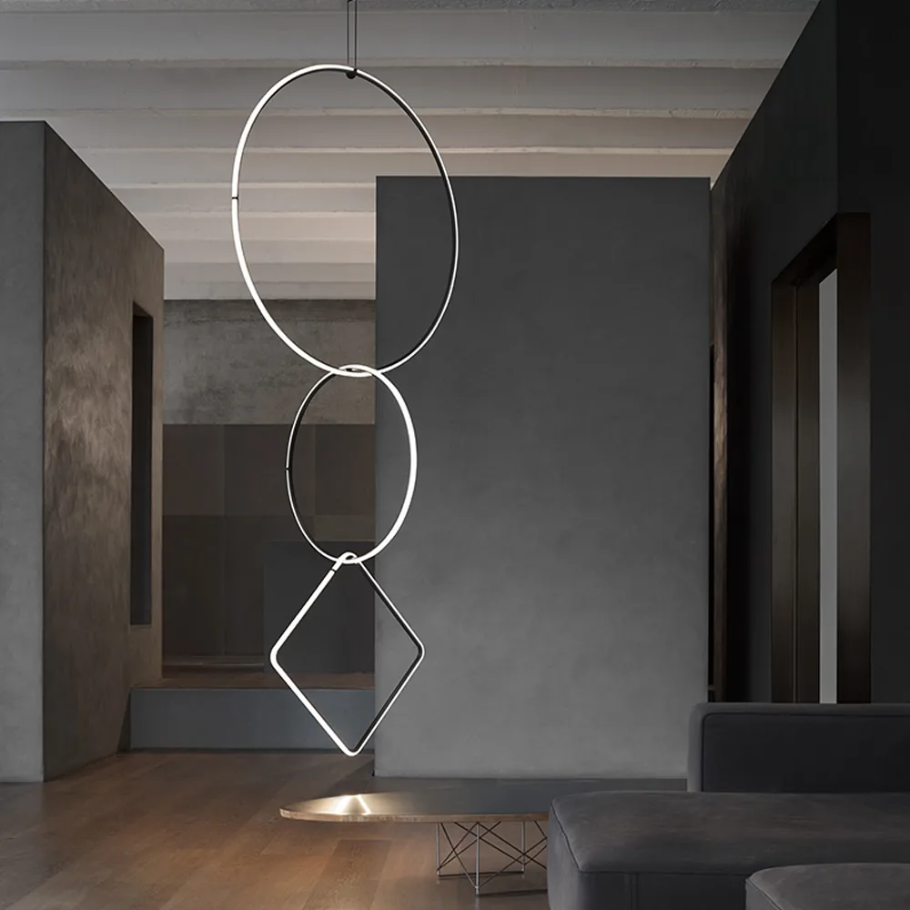 Lampada a sospensione Arrangements Round, Black, large Flos