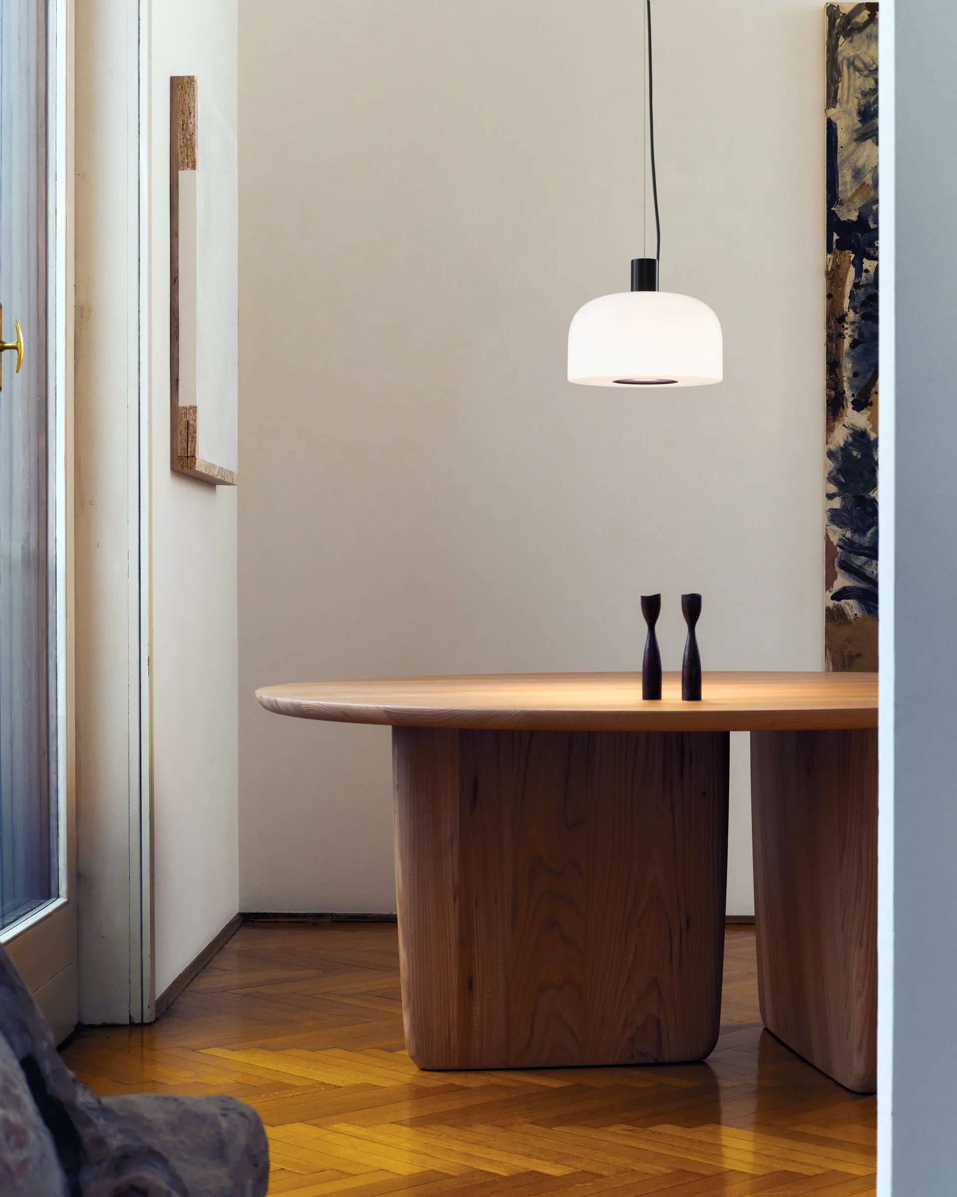 Lampada a sospensione Bellhop Glass S1, Cioko Flos