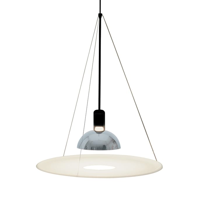 Lampada a sospensione Frisbi - Vetro opale bianco - Flos