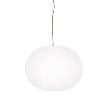 Lampada a sospensione Glo-ball S2 - Vetro opale bianco - Flos
