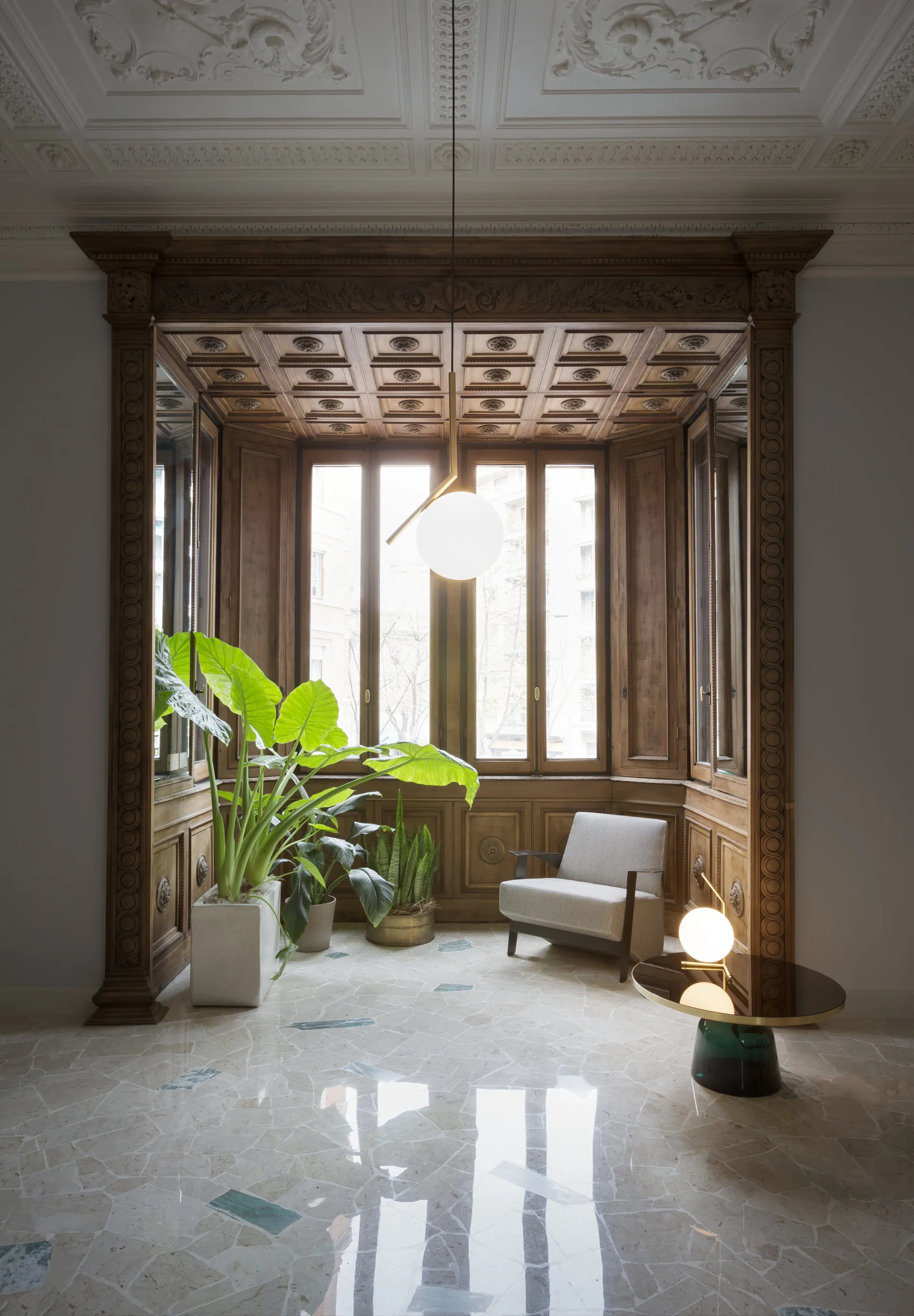 Lampada a sospensione IC S2 70 cm, Gold Flos