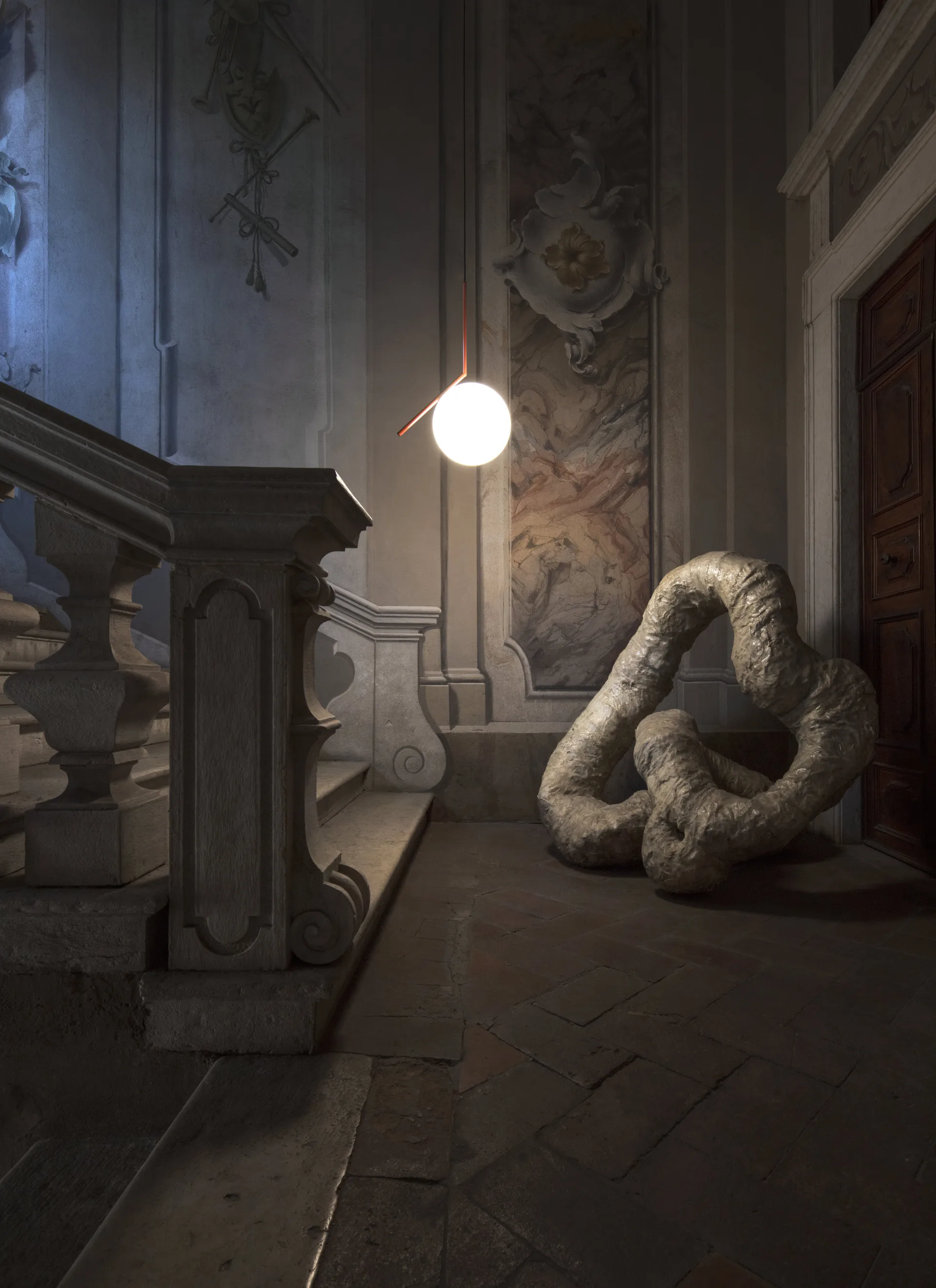 Lampada a sospensione IC S2 70 cm, Gold Flos