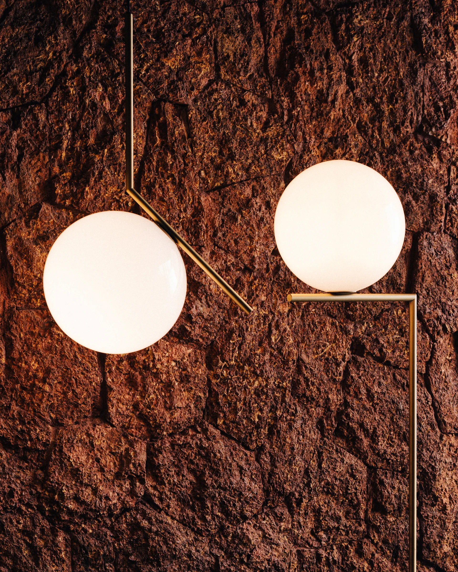 Lampada a sospensione IC S2 70 cm, Gold Flos