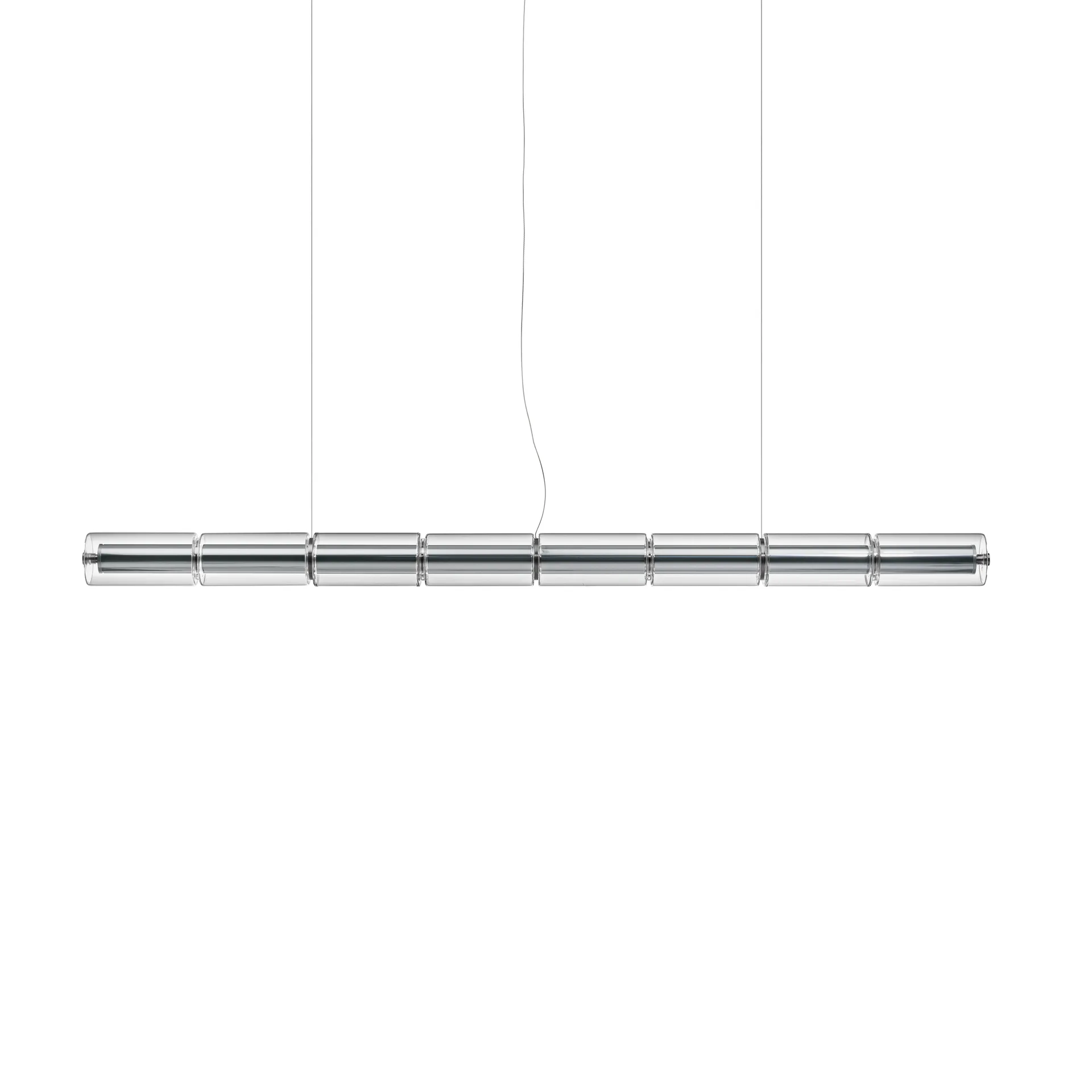 Lampada a sospensione Luce Cilindrica S1 165,6 cm, Glass Flos