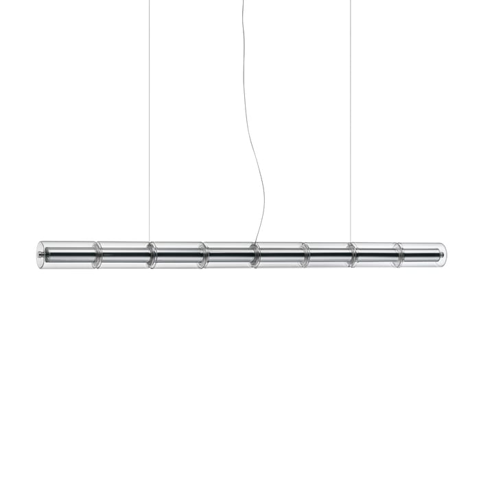 Lampada a sospensione Luce Cilindrica S1 165,6 cm, Glass Flos
