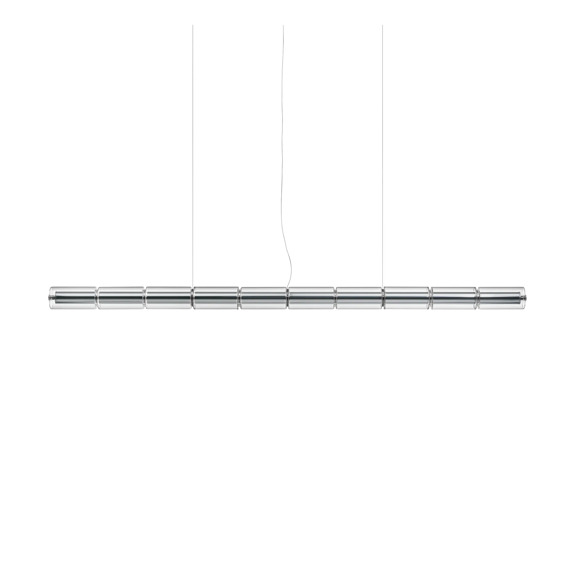 Lampada a sospensione Luce Cilindrica S2 207,2 cm, Glass Flos