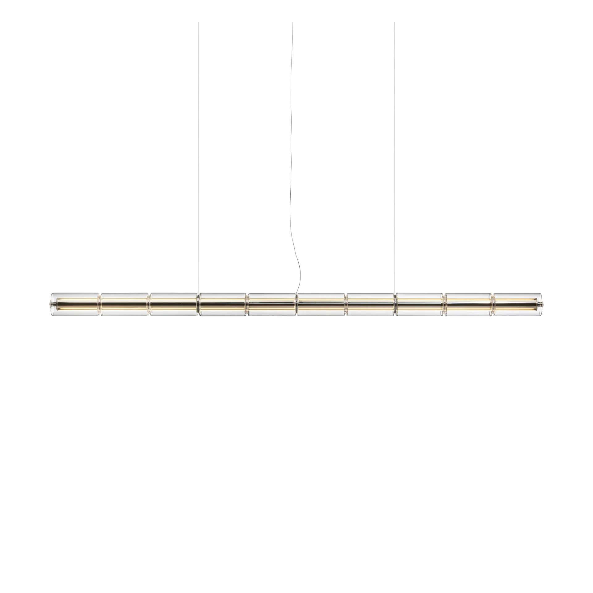 Lampada a sospensione Luce Cilindrica S2 207,2 cm, Glass Flos