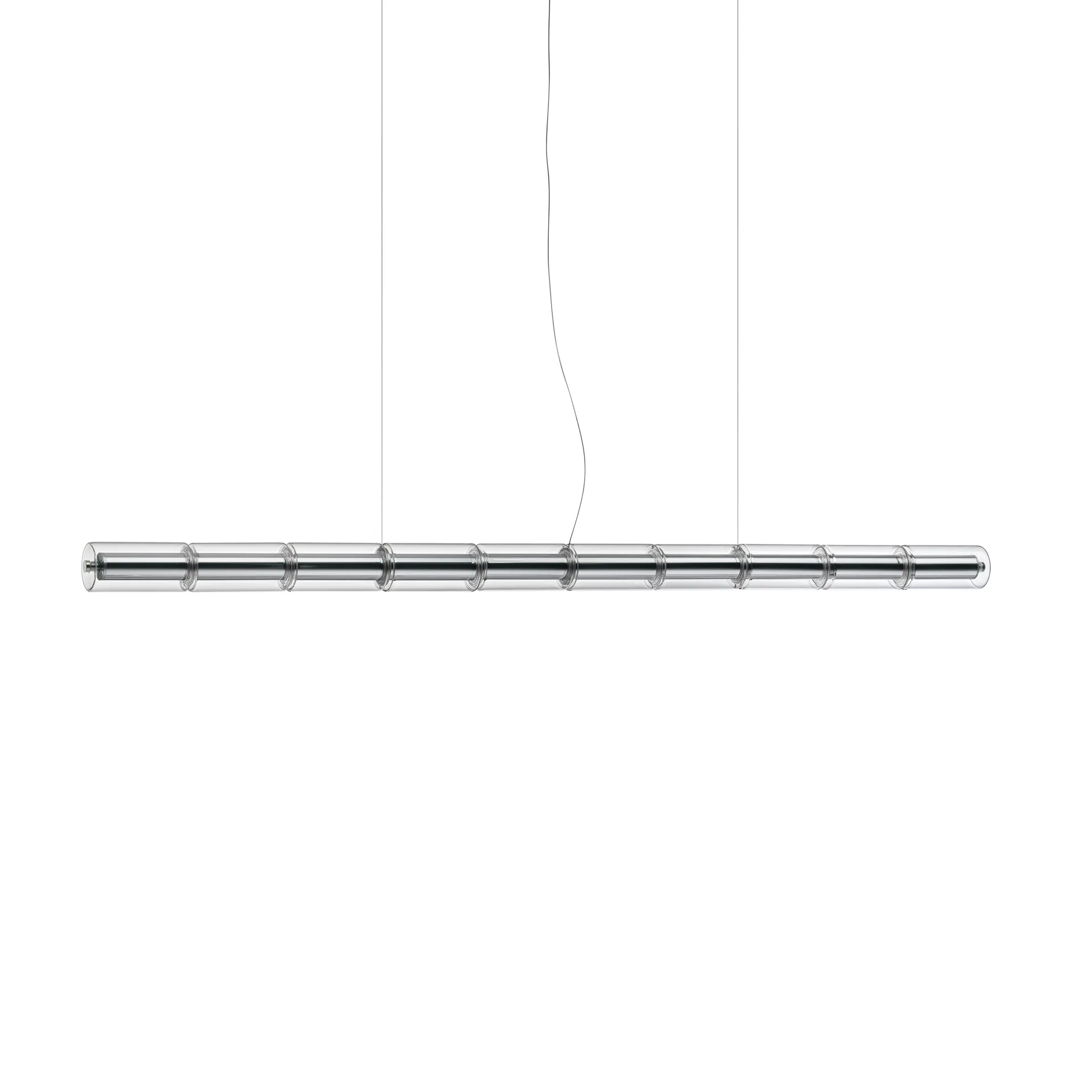 Lampada a sospensione Luce Cilindrica S2 207,2 cm, Glass Flos