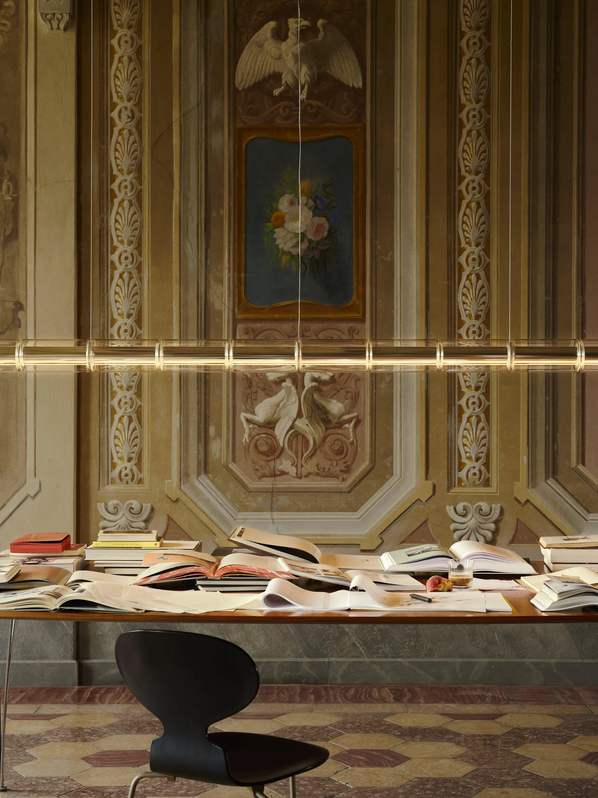 Lampada a sospensione Luce Cilindrica S2 207,2 cm, Glass Flos