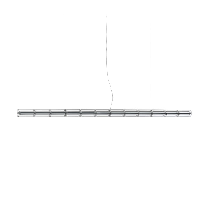 Lampada a sospensione Luce Cilindrica S3 248,8 cm, Glass Flos