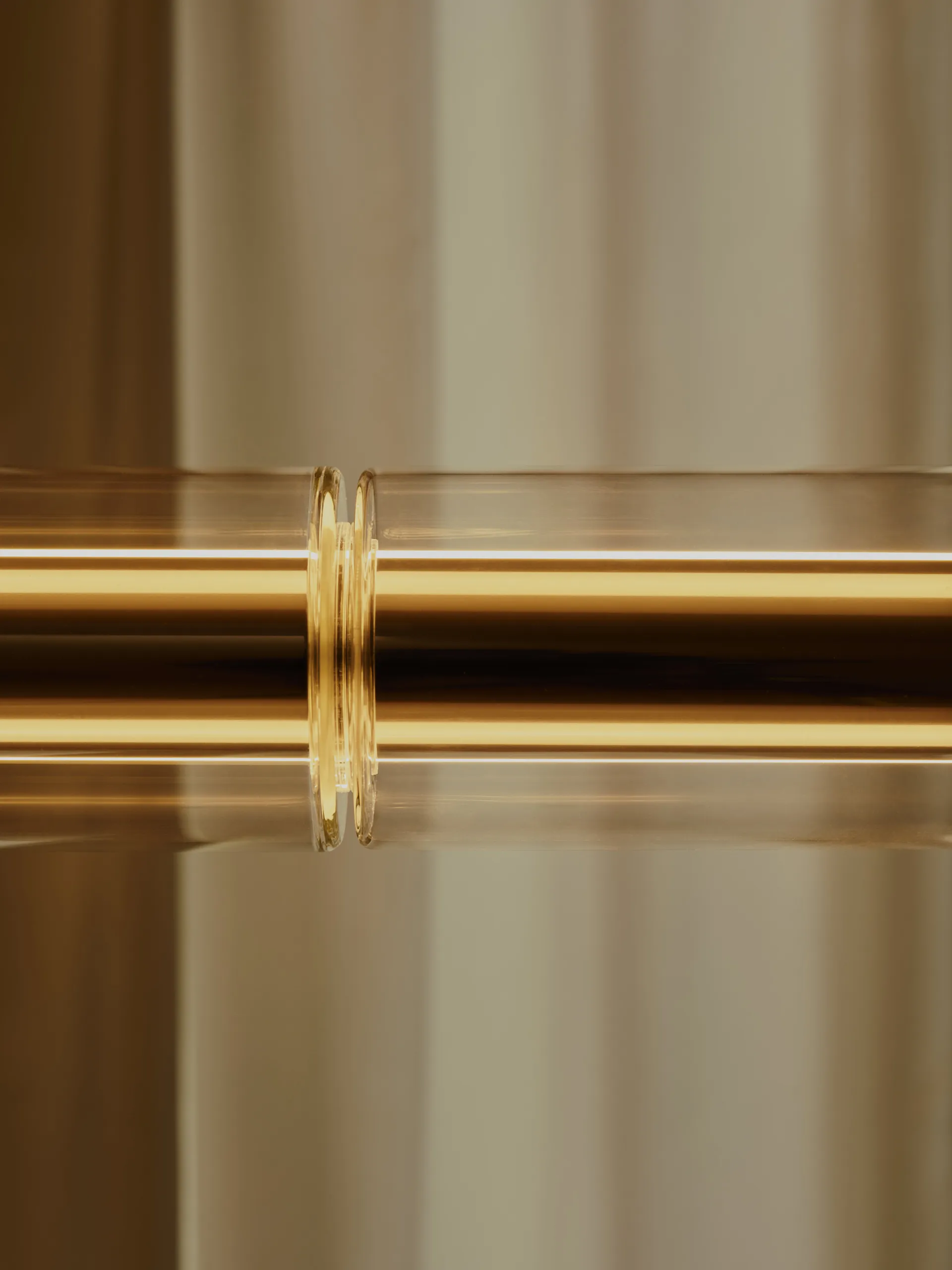 Lampada a sospensione Luce Cilindrica S3 248,8 cm, Glass Flos