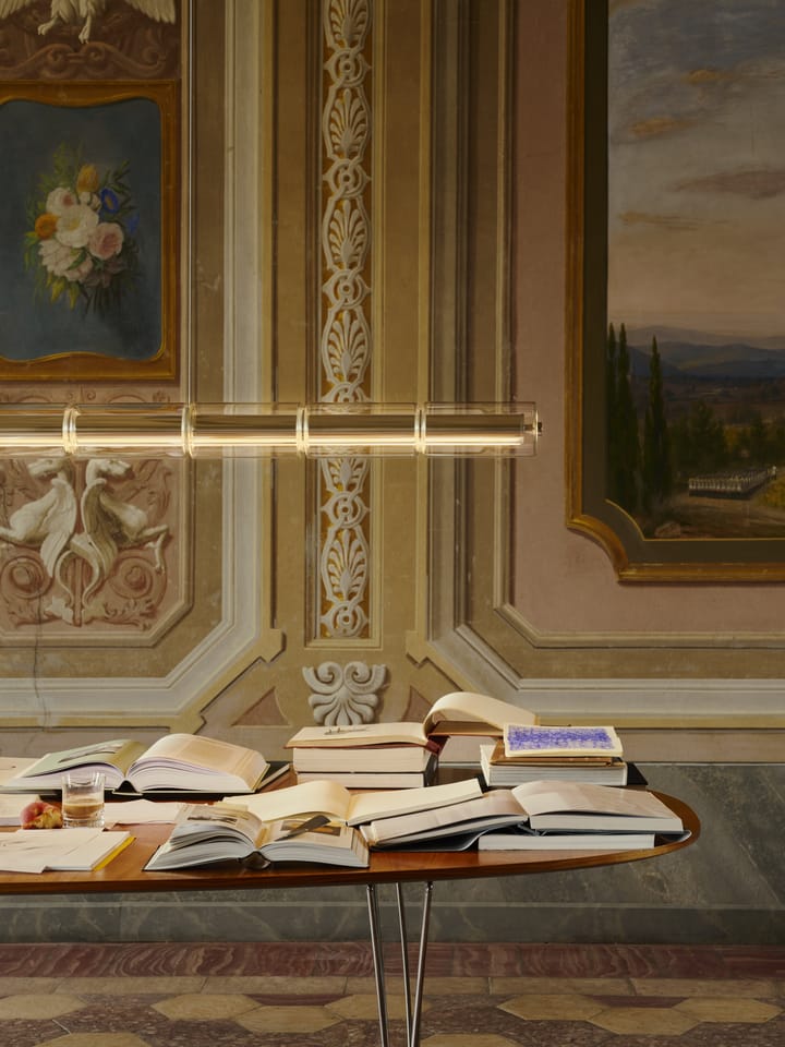 Lampada a sospensione Luce Cilindrica S3 248,8 cm, Glass Flos