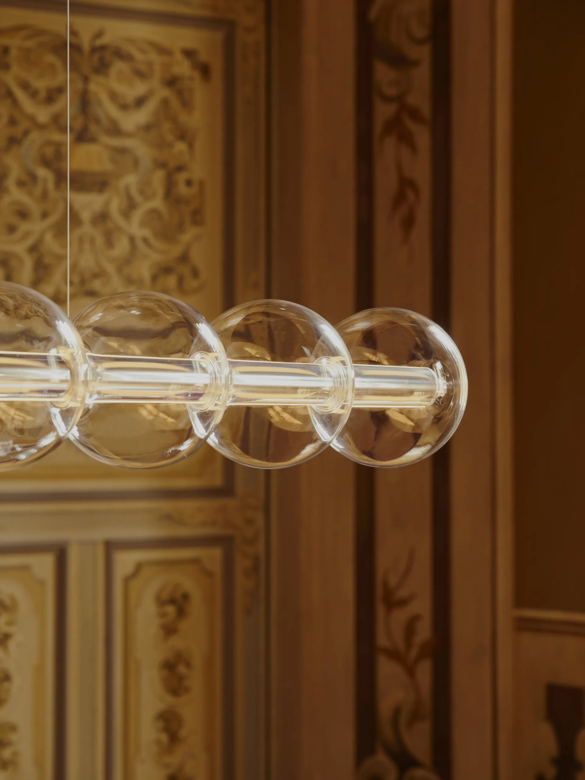 Lampada a sospensione Luce Sferica S3 248,8 cm, Glass Flos