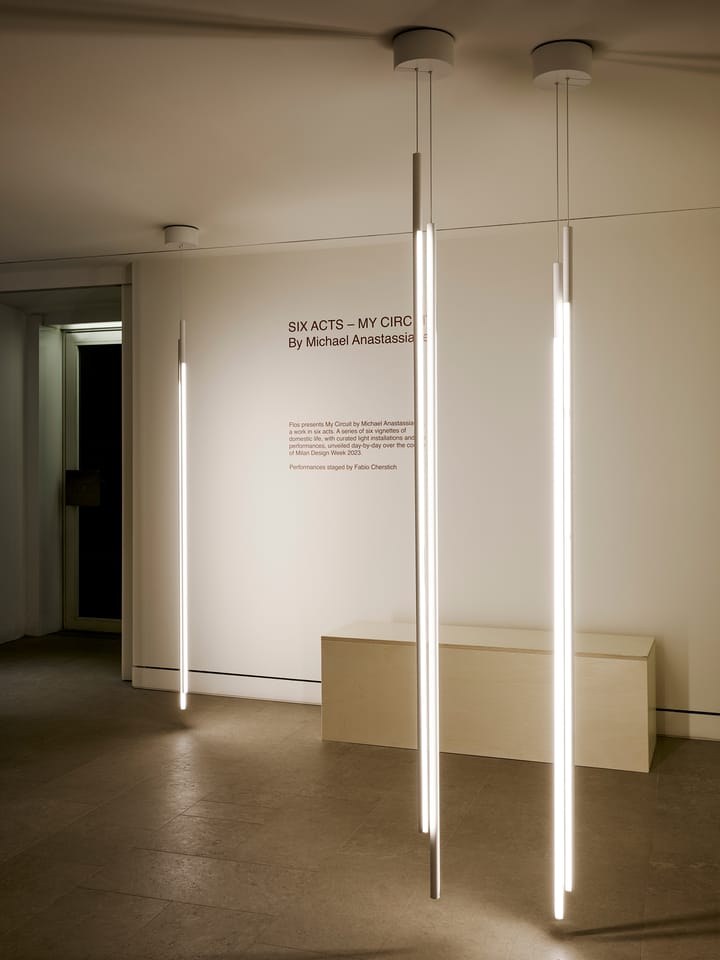 Lampada a sospensione My Lines, Matte white Flos