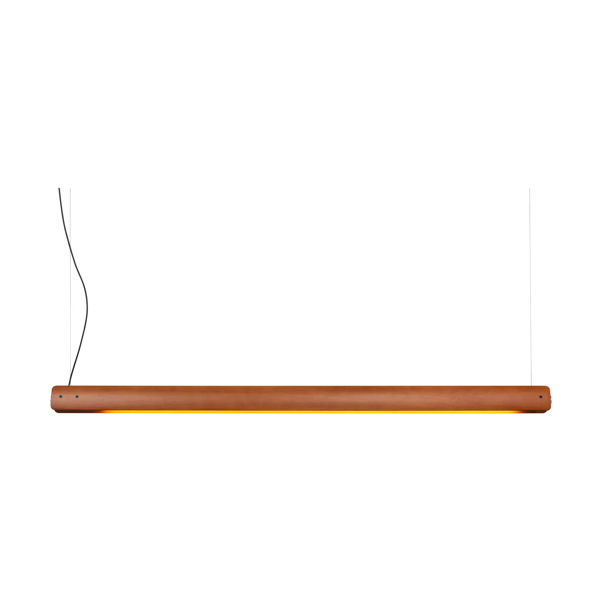 Lampada a sospensione Seki-han 169,2 cm, Heat treatened ash-black metal Flos