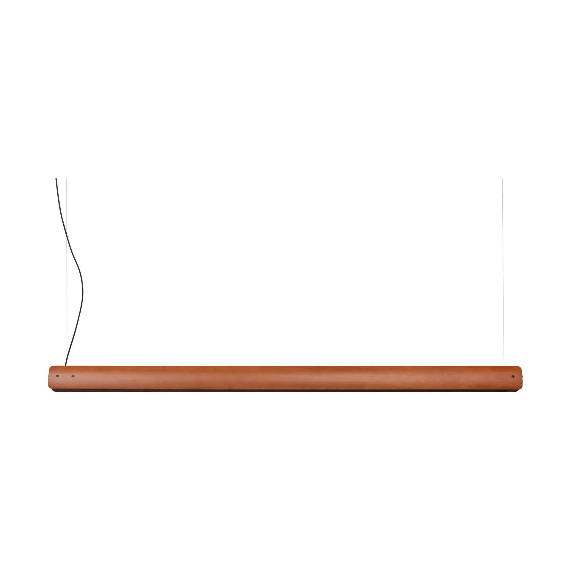 Lampada a sospensione Seki-han 169,2 cm, Heat treatened ash-black metal Flos
