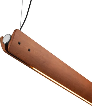 Lampada a sospensione Seki-han 169,2 cm - Heat treatened ash-black metal - Flos
