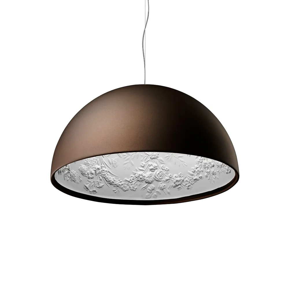Lampada a sospensione Skygarden 1, Marrone opaco Flos